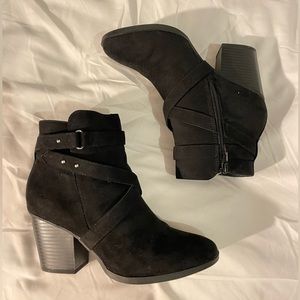 Black ankle boots